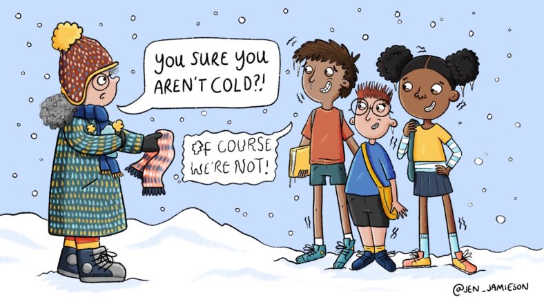 Help! My Students Are Wearing Shorts in Winter—It’s 10 Degrees!