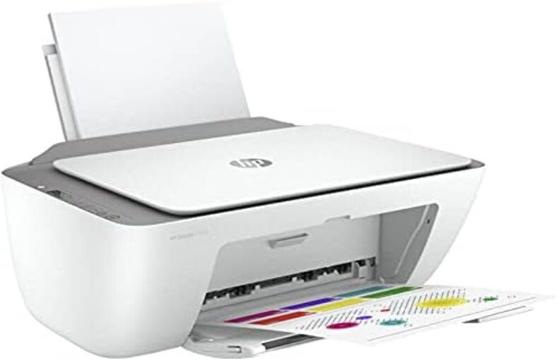 HP DeskJet 2755e Wireless Color inkjet-printer, Print, scan, copy, Easy setup, Mobile printing, Best-for home, Instant Ink with HP+,white