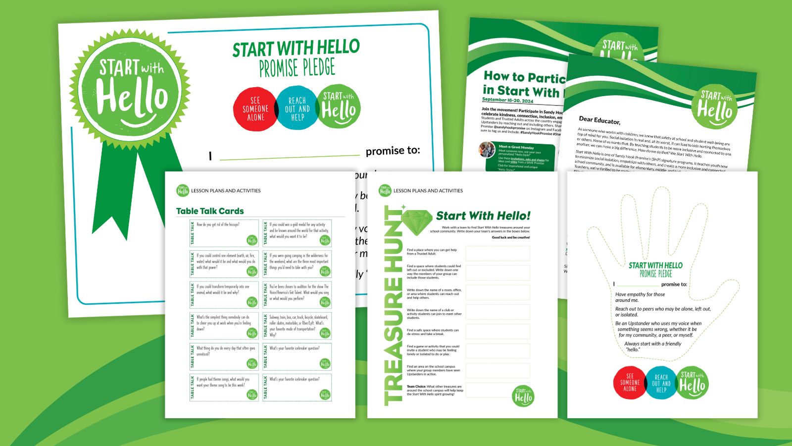 Get This Free Start With Hello Starter Kit from Sandy Hook Promise​